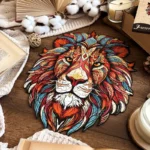 Puzzle de lemn - Leu exotic 4