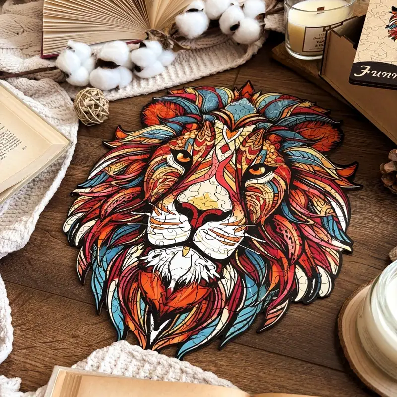 Puzzle de lemn - Leu exotic 4 Puzzle de lemn - Leu exotic 4