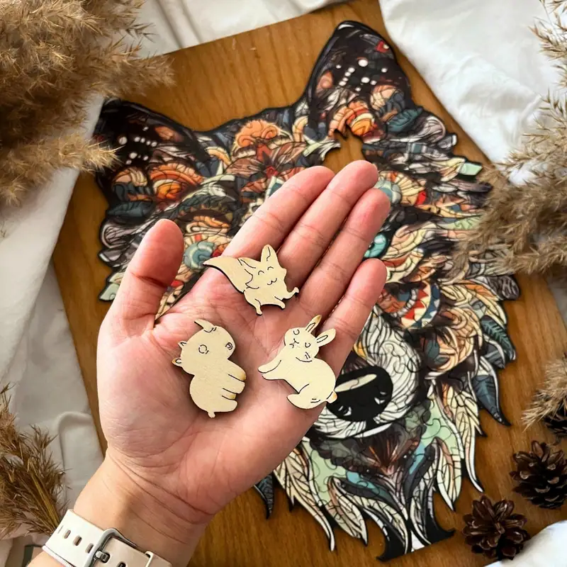 Puzzle de lemn - Lup 7 Puzzle de lemn - Lup 7