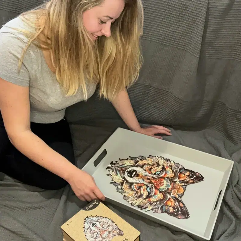 Puzzle de lemn - Lup 8 Puzzle de lemn - Lup 8