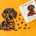 Teckel - Puzzle din lemn 1