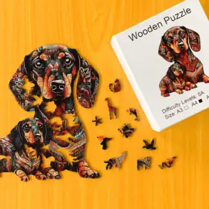 Teckel - Puzzle din lemn 1