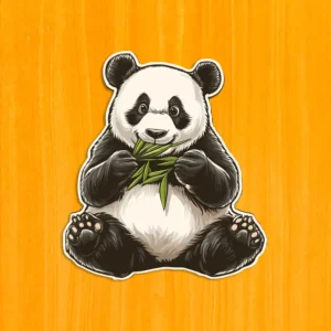Urs panda flămând - Puzzle din lemn 2