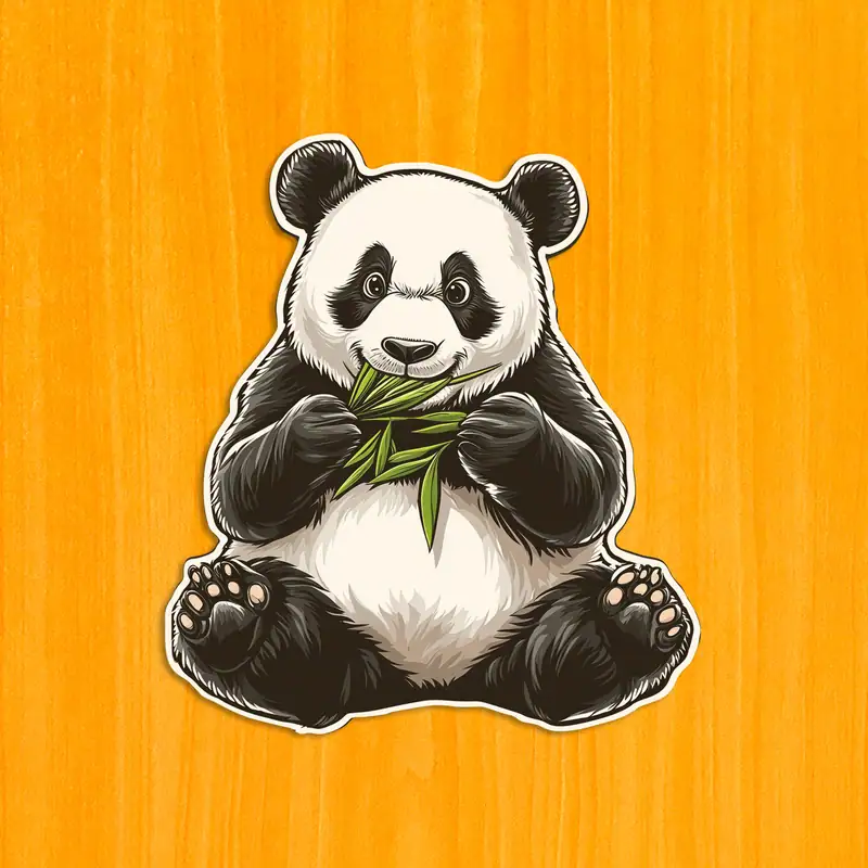 Urs panda flămând - Puzzle din lemn 2