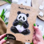 Urs panda flămând - Puzzle din lemn 5