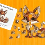 Vulpă ștrengară - Puzzle din lemn 1