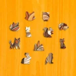 Vulpă ștrengară - Puzzle din lemn 3